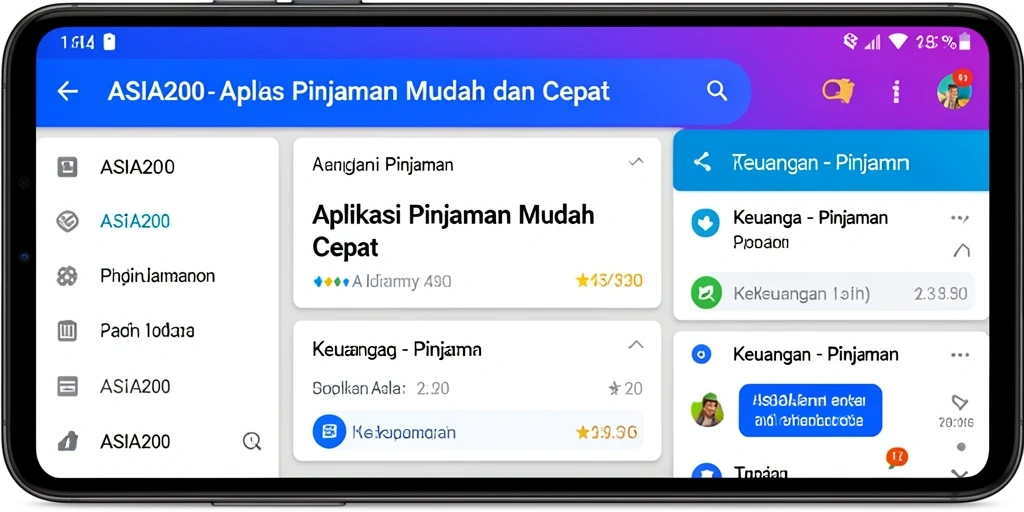 Tampilan antarmuka pengguna yang sederhana dan intuitif dari ASIA200.