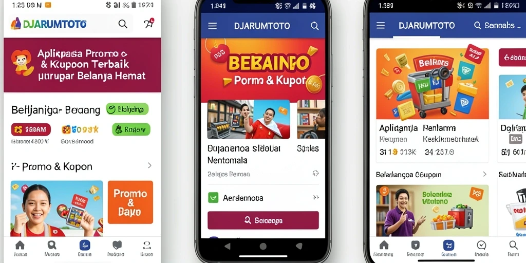 Antarmuka aplikasi DJARUMTOTO dengan daftar promo menarik.