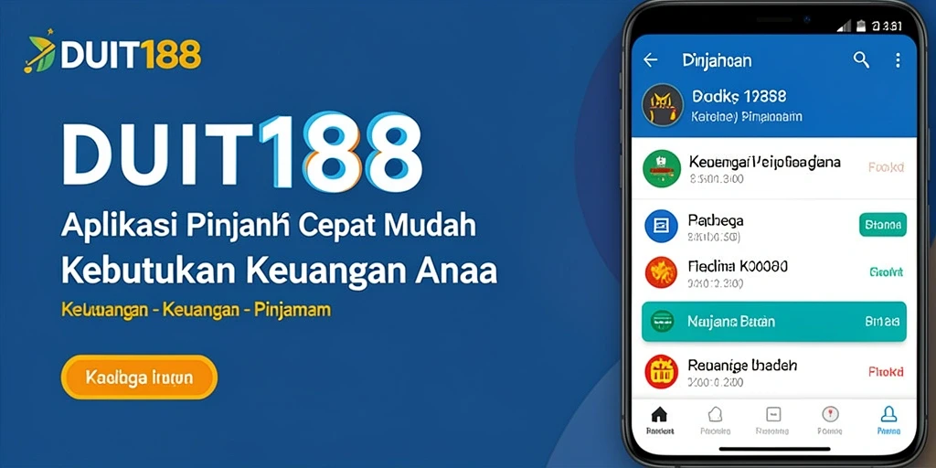 Tampilan user-friendly aplikasi DUIT188 untuk pengajuan pinjaman.