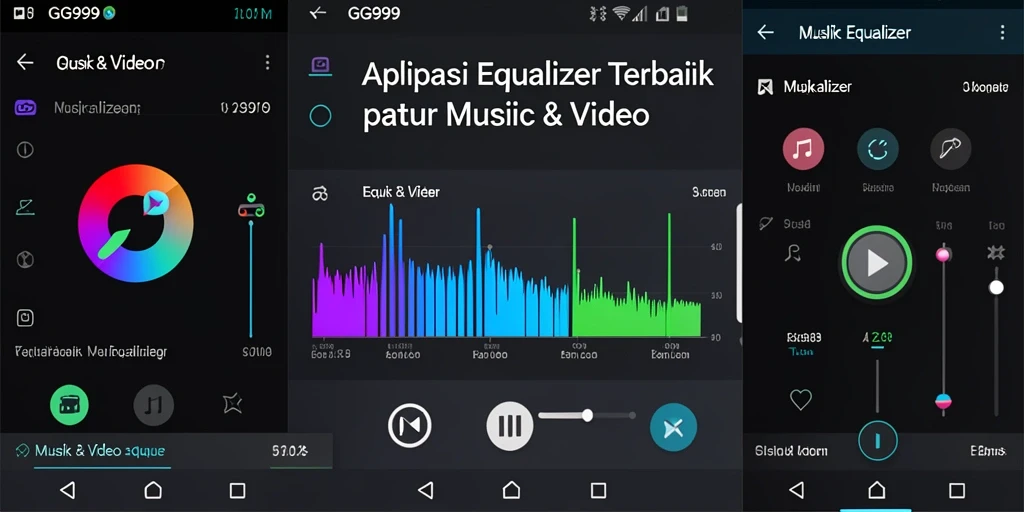 Antarmuka intuitif dengan kontrol Equalizer yang mudah diakses.