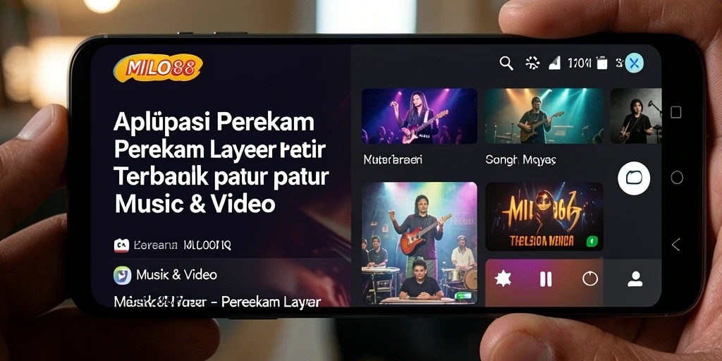 Tampilan antarmuka perekam layar MILO88 yang user-friendly.