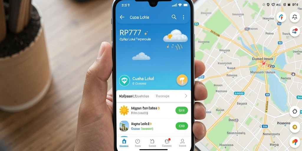 Tampilan antarmuka RP777 yang informatif dan user-friendly.