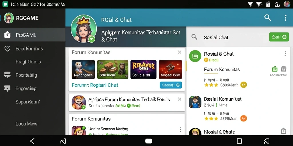 Tampilan antarmuka RPGAME yang menarik dan fungsional untuk Forum Komunitas.