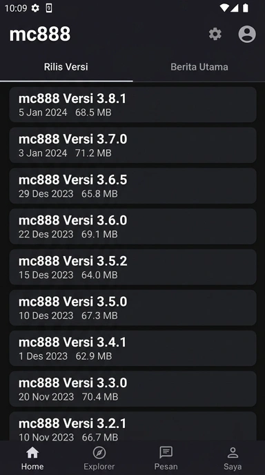 Riwayat Versi mc888 untuk Pengguna Android Indonesia